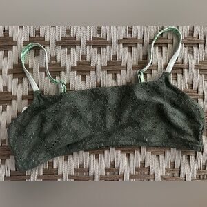 Aerie Bikini Top Green NWT